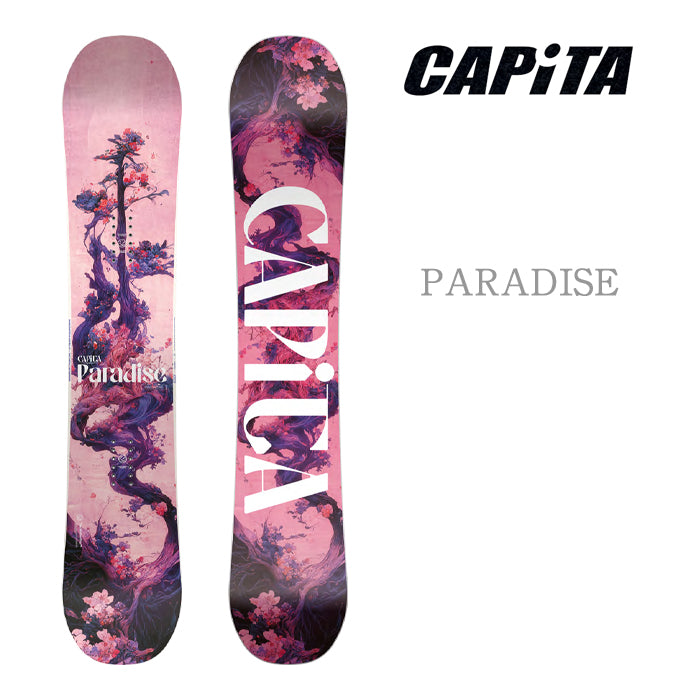 Capita Snowboarding 24-25 Paradise  キャピタ アウターパラダイス The Mothership マザーシップ 自社工場 オールマウンテン フリースタイル ハイブリッドキャンバー カービング 地形 パウダー バックカントリー グラトリ ラントリ パーク スノーボード レディースボード