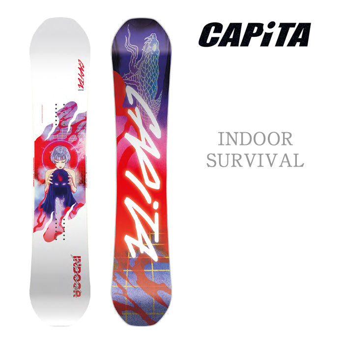 Capita Snowboarding 24-25 Indoor Survival 早期予約 キャピタ インドアサバイバル The Mothership マザーシップ 自社工場 オールマウンテン フリースタイル ハイブリッドキャンバー カービング 地形 パウダー バックカントリー グラトリ ラントリ パーク スノーボード メンズボード