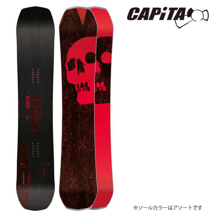 Capita Snowboarding 24-25 The Black Snowboard Of Death 早期予約 キャピタ ブラックスノーボードオブデス The Mothership マザーシップ 自社工場 オールマウンテン フリースタイル ハイブリッドキャンバー カービング 地形 パウダー バックカントリー グラトリ ラントリ パーク スノーボード メンズボード