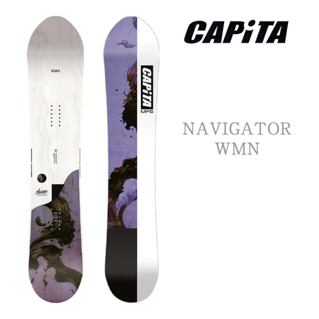 Capita Snowboarding 24-25 The Navigator Women’s  キャピタ ナビゲーター The Mothership マザーシップ 自社工場 オールマウンテン フリースタイル ハイブリッドキャンバー カービング 地形 パウダー バックカントリー グラトリ ラントリ パーク スノーボード レディースボード