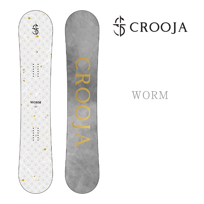 CROOJA WORM 24-25 早期予約 完売間近 クロージャ ワーム 江端翔兵 中川智貴 グラトリ ラントリ ダブルキャンバー カービング フリースタイル スノーボード メンズ レディース ユニセックス