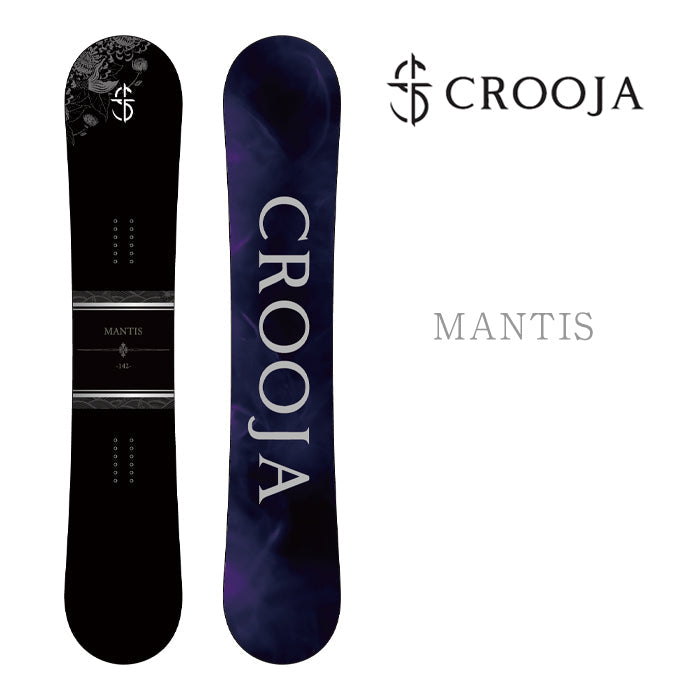 CROOJA MANTIS 24-25 早期予約 完売間近 クロージャ マンティス 江端翔兵 中川智貴 グラトリ ラントリ ハイブリッドキャンバー カービング フリースタイル スノーボード メンズ レディース ユニセックス