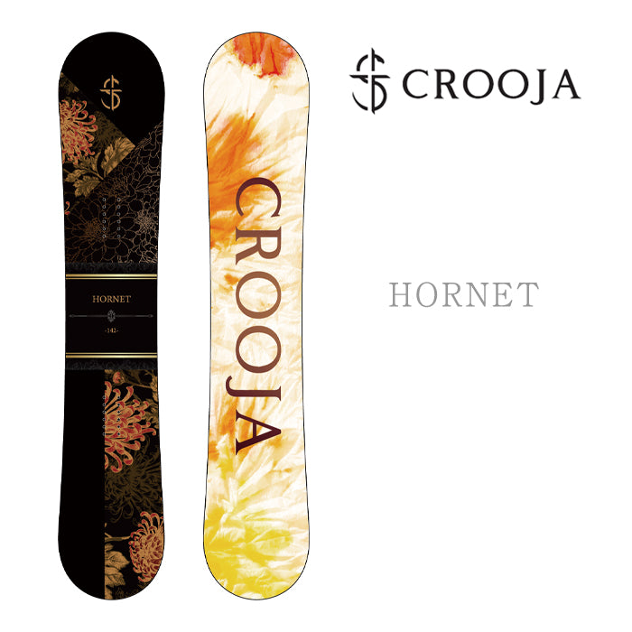 CROOJA HORNET 24-25 早期予約 完売間近 クロージャ ホーネット 江端翔兵 中川智貴 グラトリ ラントリ ハイブリッドキャンバー カービング フリースタイル スノーボード レディース メンズ ユニセックス