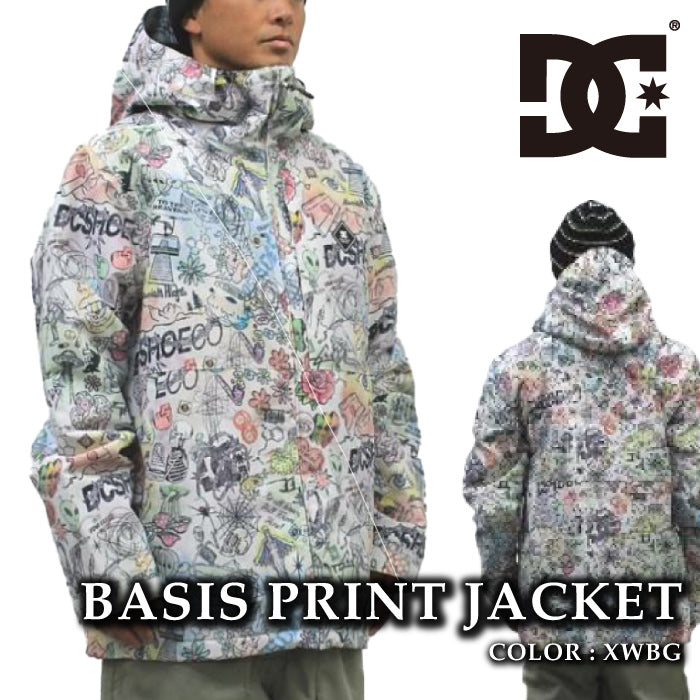 スノーボード ウェア ジャケット ディーシー DC BASIS PRINT JACKET XWBG メンズ 24-25 日本正規品