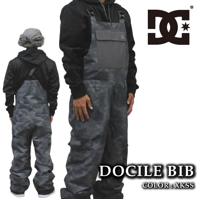 スノーボード ウェア ビブパンツ ディーシー DC DOCILE BIB XKSS メンズ 24-25 日本正規品