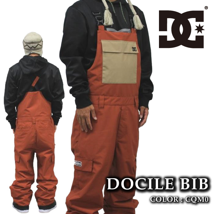 スノーボード ウェア ビブパンツ ディーシー DC DOCILE BIB CQM0 メンズ 24-25 日本正規品