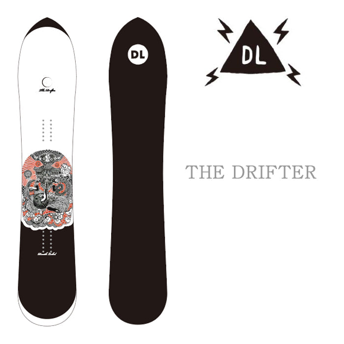 DEATH LABEL 24-25 THE DRIFTER × KENGO KIMURA  デスレーベル ドメスティックブランド ドリフター オールマウンテン ディレクショナルロッカー サーフライド パウダー バックカントリー カービング 地形 スノーボード メンズ