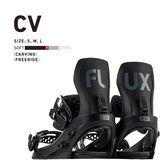 Flux Bindings CV 24-25 早期予約  フラックス ビンディング バインディング シーブイ オールマウンテン カービング パウダー バックカントリー フリースタイル  グラトリ ラントリ スノーボード メンズ レディース ユニセックス