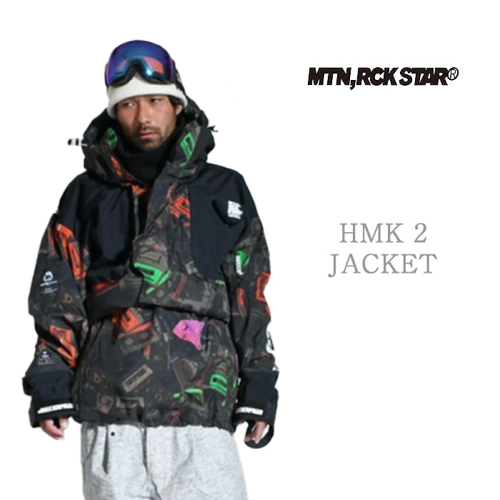 MTN,ROCK STAR HMK 2 JACKET 24-25 スノーボード ウェア マウンテンロックスター ハルマキジャケット アノラック プルオーバージャケット カービング グラトリ ラントリ バックカントリー パウダー レディース メンズ ユニセックス