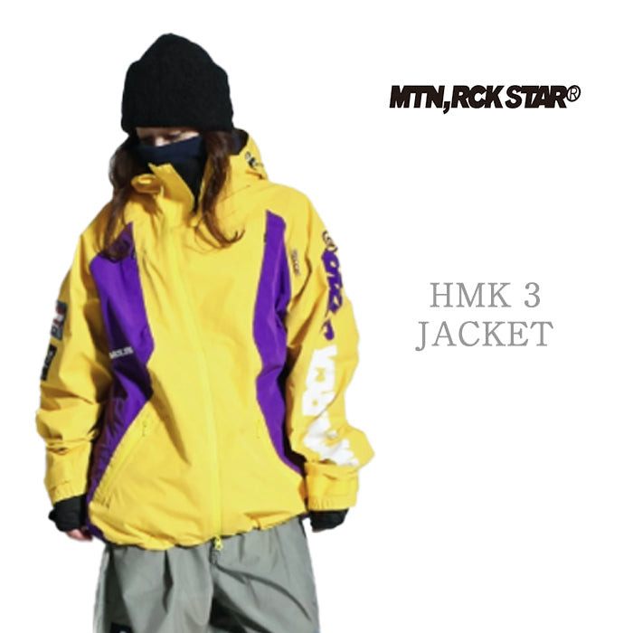 早期予約受付中 MTN,ROCK STAR HMK 3 JACKET DANDELION 24-25 スノーボード ウェア マウンテンロックスター ハルマキジャケット カービング グラトリ ラントリ バックカントリー パウダー レディース メンズ ユニセックス