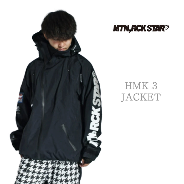 早期予約受付中 MTN,ROCK STAR HMK 3 JACKET ANTHRACITE 24-25 スノーボード ウェア マウンテンロックスター ハルマキジャケット カービング グラトリ ラントリ バックカントリー パウダー レディース メンズ ユニセックス