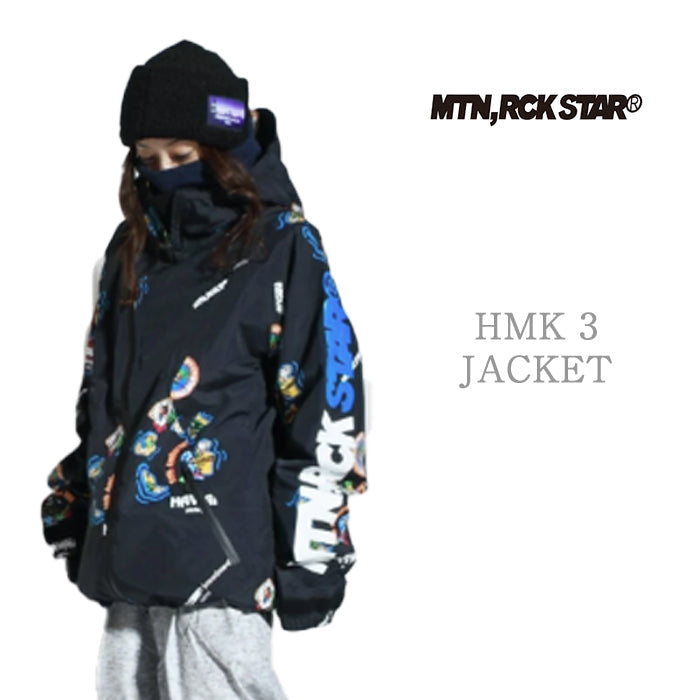 MTN,ROCK STAR HMK 3 JACKET 24-25 スノーボード ウェア マウンテンロックスター ハルマキジャケット カービング グラトリ ラントリ バックカントリー パウダー レディース メンズ ユニセックス