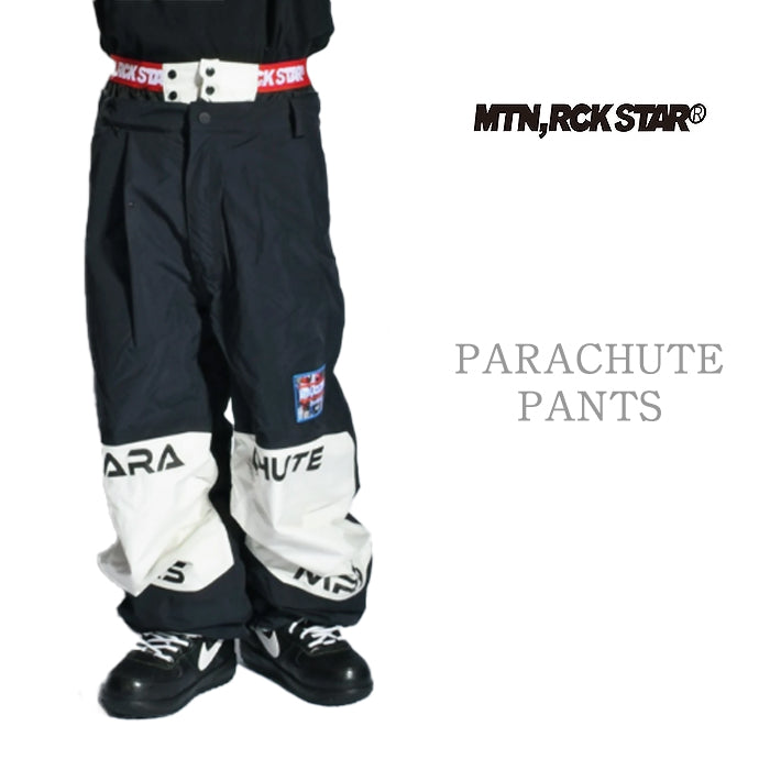 早期予約受付中 MTN,ROCK STAR PARACHUTE PANTS ANTHRACITE 24-25 スノーボード ウェア マウンテンロックスター カービング グラトリ ラントリ バックカントリー パウダー レディース メンズ ユニセックス