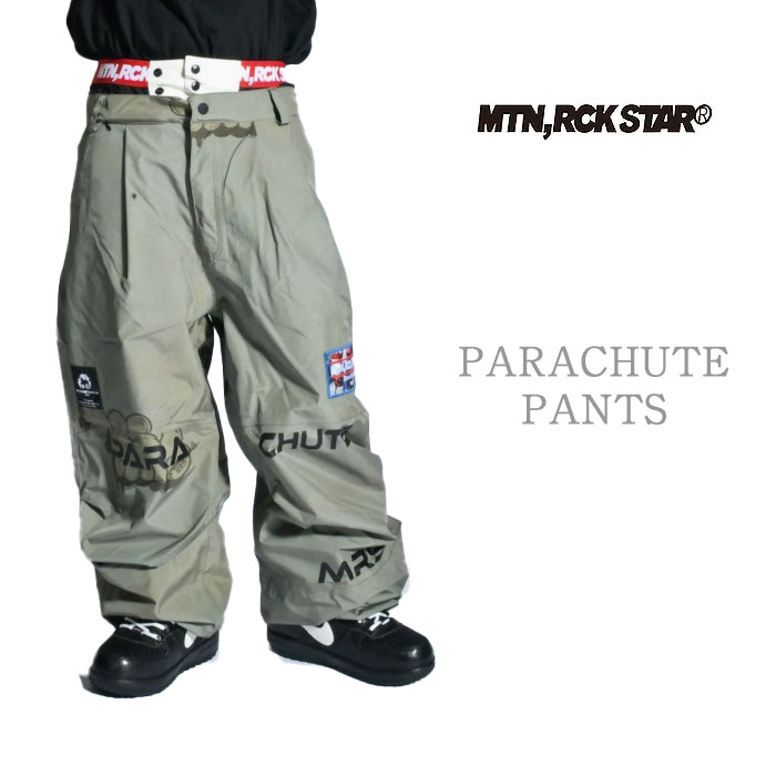 MTN,ROCK STAR PARACHUTE PANTS 24-25 スノーボード ウェア マウンテンロックスター カービング グラトリ ラントリ バックカントリー パウダー レディース メンズ ユニセックス