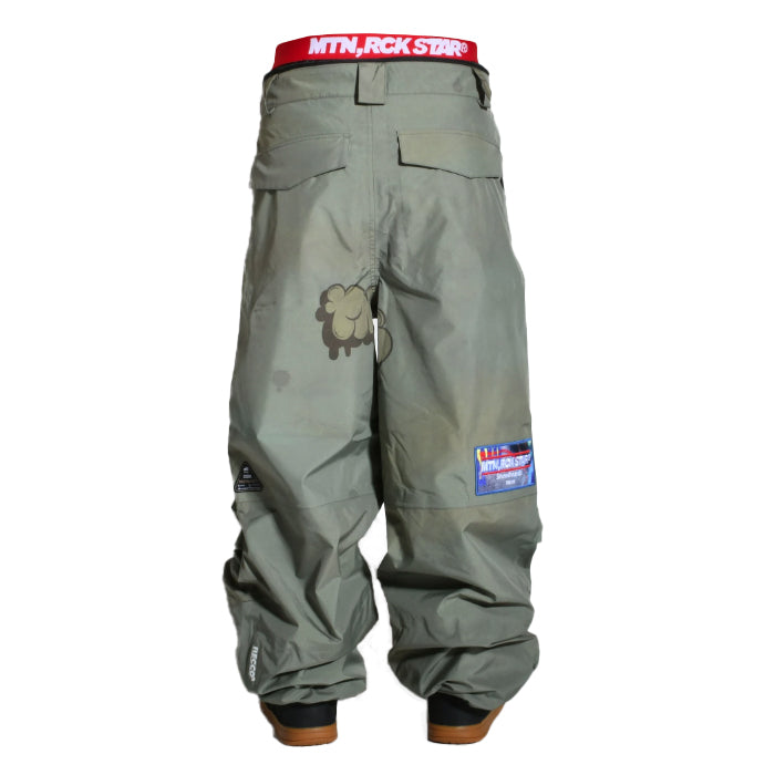 MTN,ROCK STAR PARACHUTE PANTS 24-25 スノーボード ウェア マウンテンロックスター カービング グラトリ ラントリ バックカントリー パウダー レディース メンズ ユニセックス