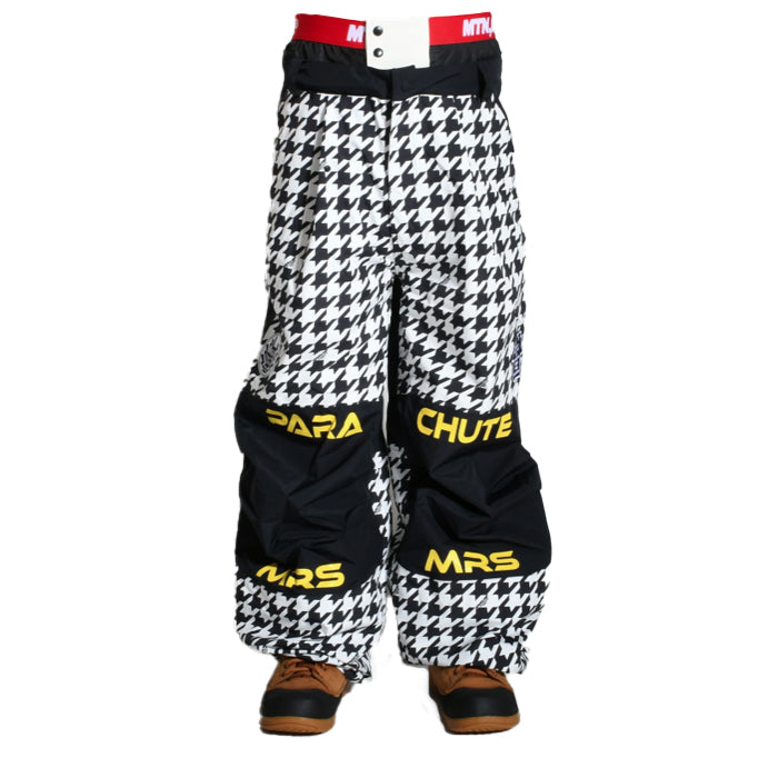 早期予約受付中 MTN,ROCK STAR PARACHUTE PANTS HOUNDSTOOTH 24-25 スノーボード ウェア マウンテンロックスター カービング グラトリ ラントリ バックカントリー パウダー レディース メンズ ユニセックス