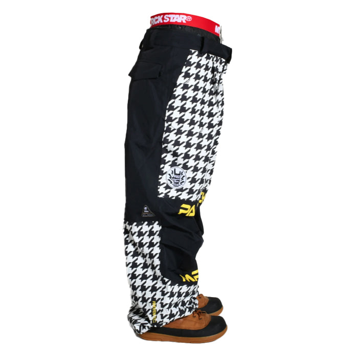 早期予約受付中 MTN,ROCK STAR PARACHUTE PANTS HOUNDSTOOTH 24-25 スノーボード ウェア マウンテンロックスター カービング グラトリ ラントリ バックカントリー パウダー レディース メンズ ユニセックス