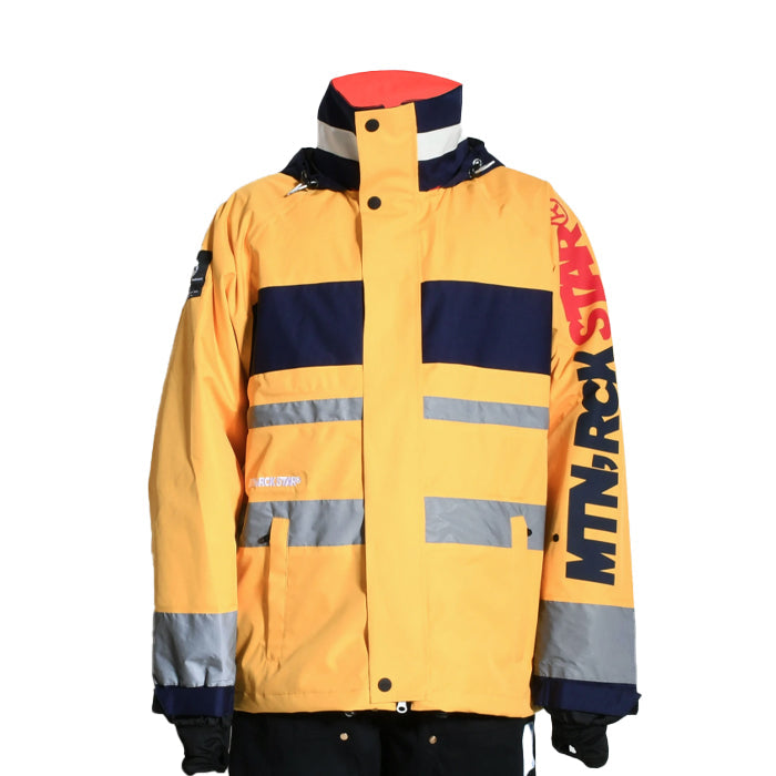 早期予約受付中 MTN,ROCK STAR N2 JACKET YELLOW 24-25 スノーボード ウェア マウンテンロックスター カービング グラトリ ラントリ バックカントリー パウダー レディース メンズ ユニセックス