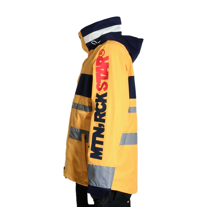 早期予約受付中 MTN,ROCK STAR N2 JACKET YELLOW 24-25 スノーボード ウェア マウンテンロックスター カービング グラトリ ラントリ バックカントリー パウダー レディース メンズ ユニセックス