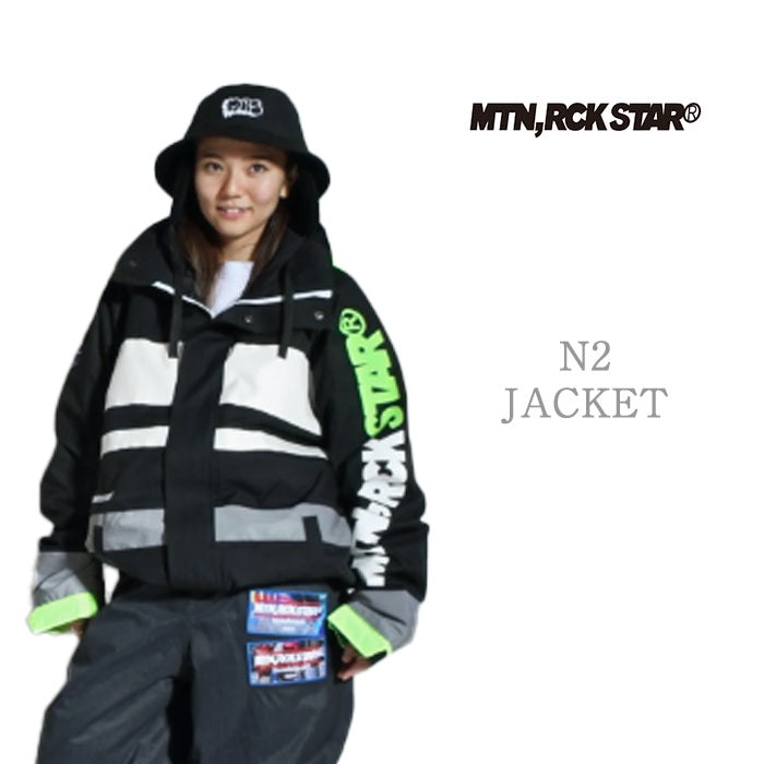 早期予約受付中 MTN,ROCK STAR N2 JACKET ANTHRACITE 24-25 スノーボード ウェア マウンテンロックスター カービング グラトリ ラントリ バックカントリー パウダー レディース メンズ ユニセックス