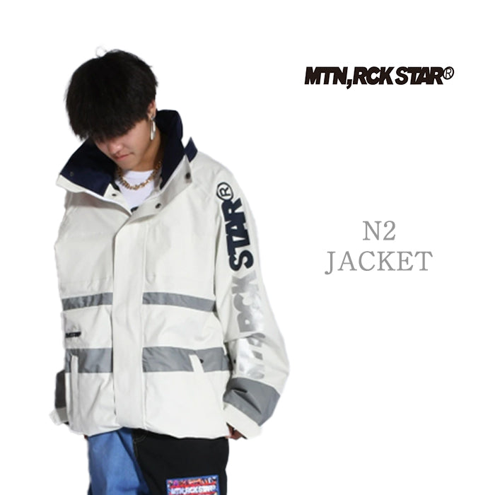 早期予約受付中 MTN,ROCK STAR N2 JACKET WHITE 24-25 スノーボード ウェア マウンテンロックスター カービング グラトリ ラントリ バックカントリー パウダー レディース メンズ ユニセックス