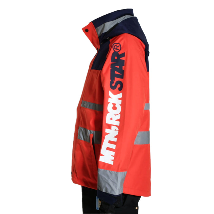 早期予約受付中 MTN,ROCK STAR N2 JACKET RED 24-25 スノーボード ウェア マウンテンロックスター カービング グラトリ ラントリ バックカントリー パウダー レディース メンズ ユニセックス