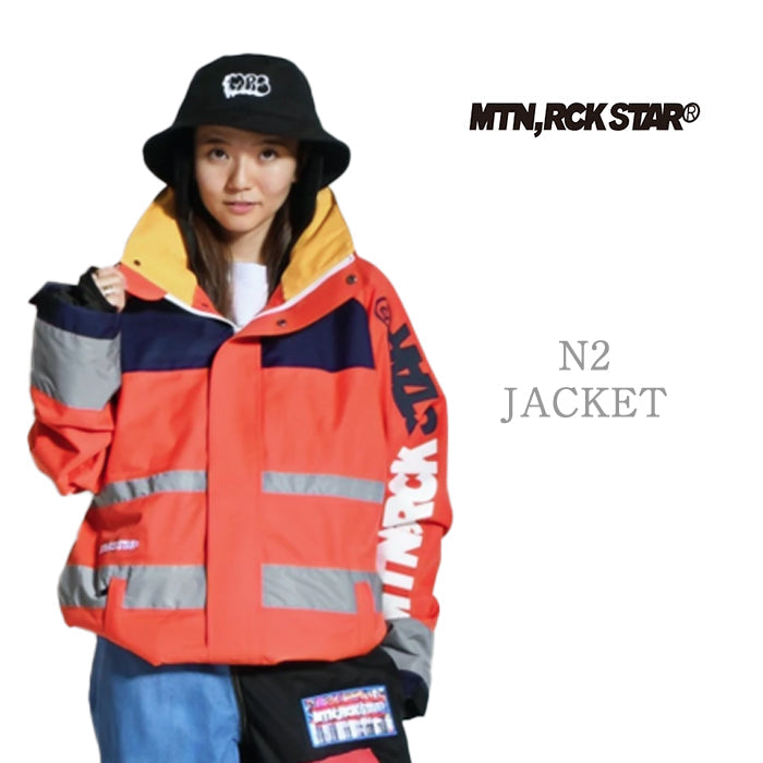 早期予約受付中 MTN,ROCK STAR N2 JACKET RED 24-25 スノーボード ウェア マウンテンロックスター カービング グラトリ ラントリ バックカントリー パウダー レディース メンズ ユニセックス