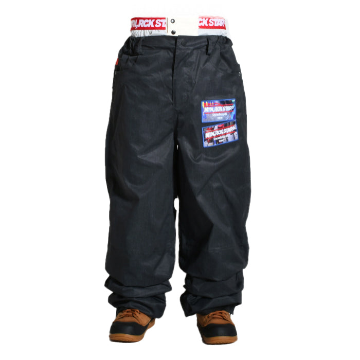 早期予約受付中 MTN,ROCK STAR N2 PANTS BLACK DENIM 24-25 スノーボード ウェア マウンテンロックスター カービング グラトリ ラントリ バックカントリー パウダー レディース メンズ ユニセックス