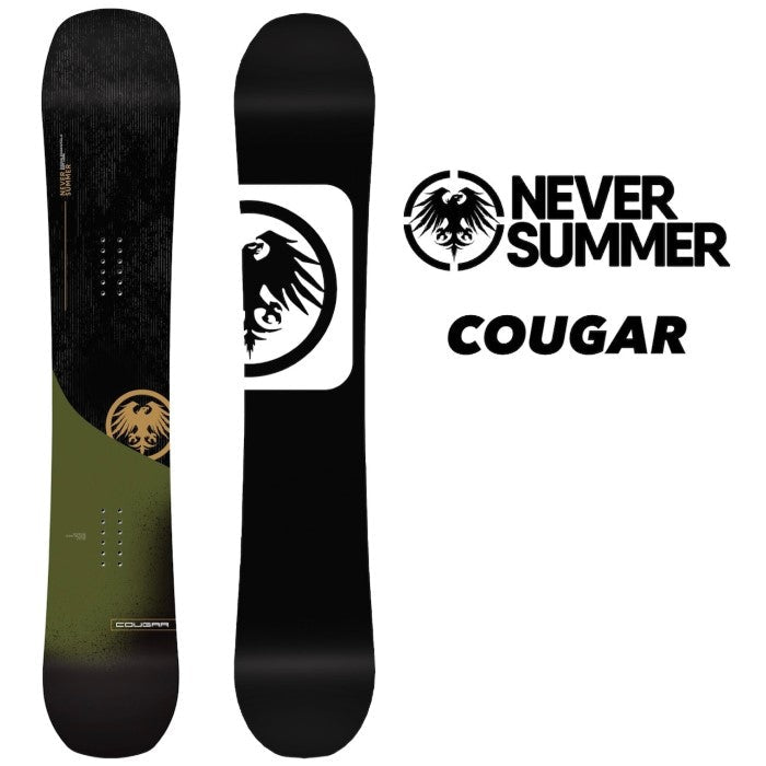 NEVERSUMMER COUGAR 24-25 早期予約 ネバーサマー 自社工場 オールマウンテン フリースタイル トリプルキャンバー ハイブリッドキャンバー カービング パウダー バックカントリー スノーボード ユニセックス メンズ レディース