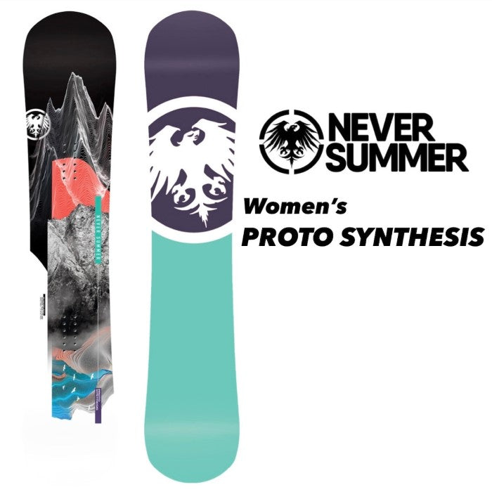 NEVERSUMMER Women's PROTO SYNTHESIS 24-25 早期予約 ネバーサマー 自社工場 オールマウンテン フリースタイル トリプルキャンバー ダブルキャンバー カービング パウダー バックカントリー スノーボード ユニセックス レディース メンズ