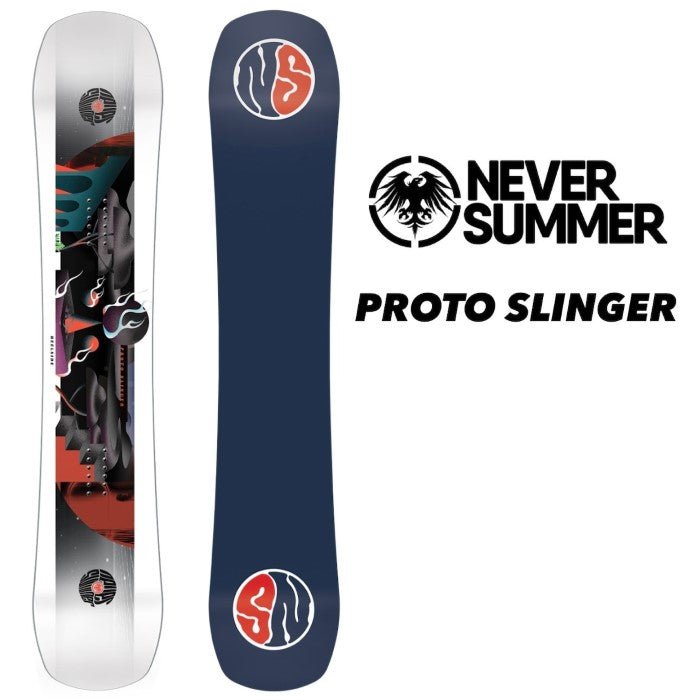 NEVERSUMMER PROTO SLINGER 24-25 早期予約 ネバーサマー 自社工場 オールマウンテン フリースタイル トリプルキャンバー ダブルキャンバー カービング パウダー バックカントリー スノーボード ユニセックス メンズ レディース