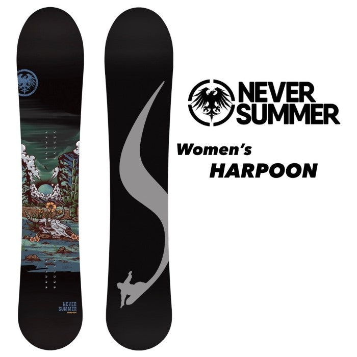 NEVERSUMMER Women's HARPOON 24-25 早期予約 ネバーサマー 自社工場 オールマウンテン フリースタイル トリプルキャンバー ダブルキャンバー カービング パウダー バックカントリー スノーボード ユニセックス レディース メンズ