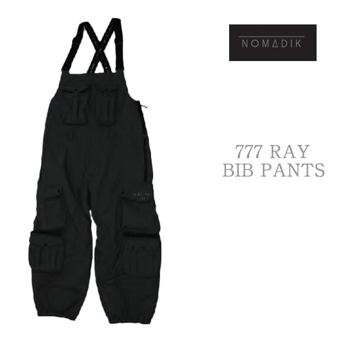 NOMADIK 777 RAY BIB PANTS 24-25 早期予約 スノーボード ウェア ノマディック 工藤洸平 国母和宏 ビブパンツ バックカントリー パウダー パーク カービング グラトリ ラントリ メンズ レディース ユニセックス