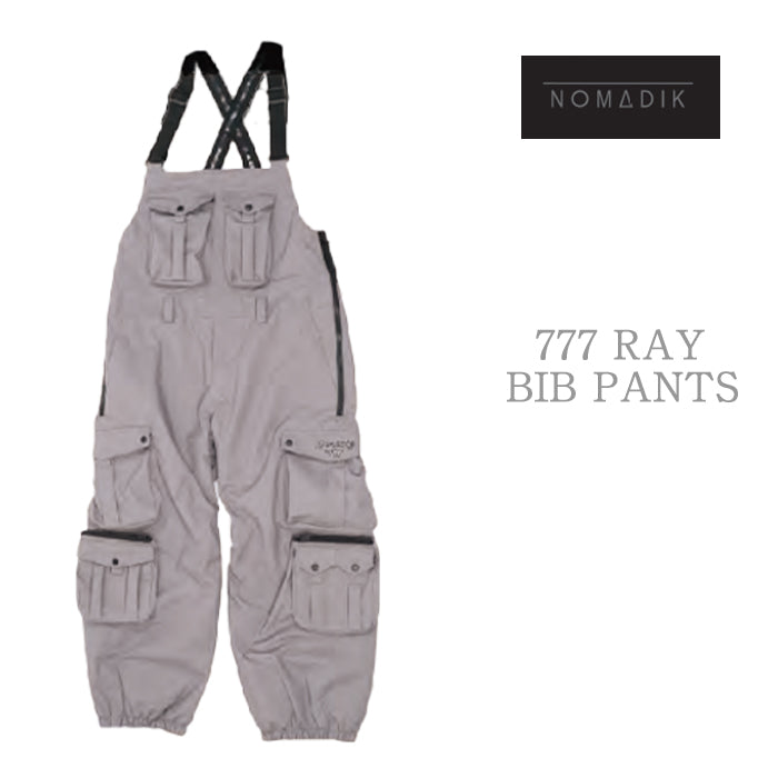 NOMADIK 777 RAY BIB PANTS 24-25 早期予約 スノーボード ウェア ノマディック 工藤洸平 国母和宏 ビブパンツ バックカントリー パウダー パーク カービング グラトリ ラントリ メンズ レディース ユニセックス