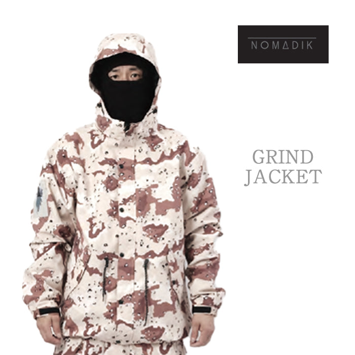 スノーボード ウェア ジャケット ノマディック NOMADIK GRIND JKT Camo メンズ レディース 24-25 日本正規品 予約