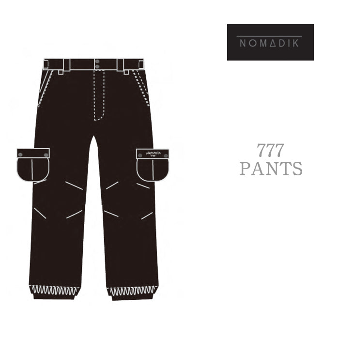 NOMADIK 777 PANTS 24-25 早期予約 スノーボード ウェア ノマディック 工藤洸平 国母和宏 スリーセブン パンツ バックカントリー パウダー パーク カービング グラトリ ラントリ メンズ レディース ユニセックス