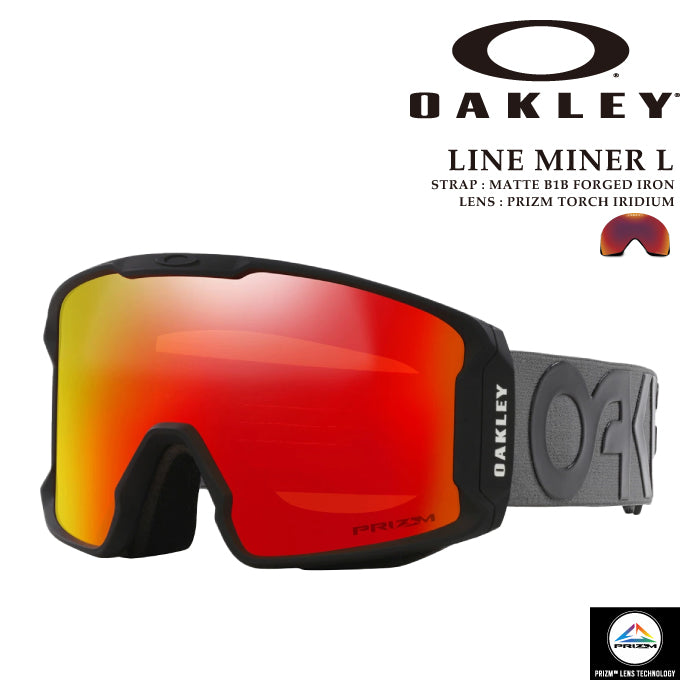 スノーボード ゴーグル オークリー OAKLEY LINE MINER L Matte B1B ForgedIron OO7070-F8 メンズ レディース スキー 24-25 日本正規品