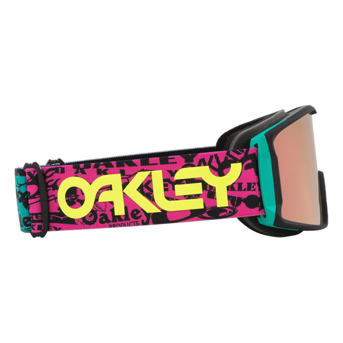 スノーボード ゴーグル オークリー OAKLEY LINE MINER L Pink Logo Collage OO7070-H5 メンズ レディース スキー 24-25 日本正規品