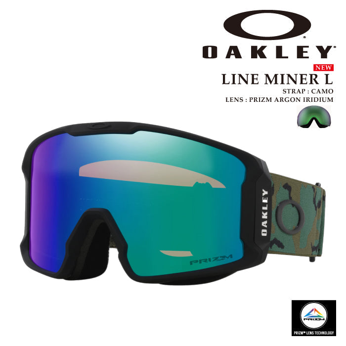 スノーボード ゴーグル オークリー OAKLEY LINE MINER L Camo OO7070-H9 メンズ レディース スキー 24-25 日本正規品