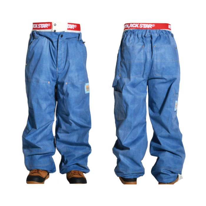 早期予約受付中 PLAN B PROJECT PAINTER PANTS INDIGO 24-25 スノーボード ウェア プランビー マウンテンロックスター ペインターパンツ カービング グラトリ ラントリ バックカントリー パウダー メンズ レディース ユニセックス