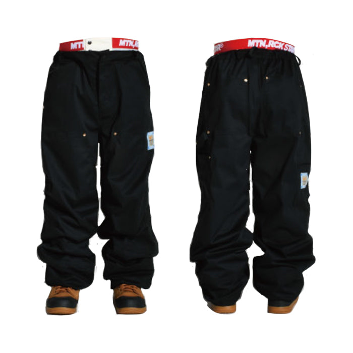 早期予約受付中 PLAN B PROJECT PAINTER PANTS BLACK 24-25 スノーボード ウェア プランビー マウンテンロックスター ペインターパンツ カービング グラトリ ラントリ バックカントリー パウダー メンズ レディース ユニセックス