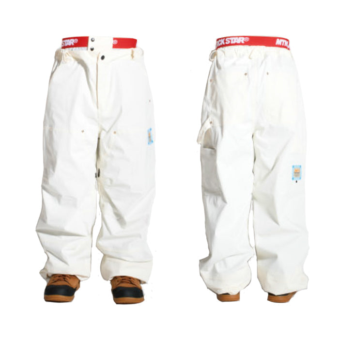 早期予約受付中 PLAN B PROJECT PAINTER PANTS OFF WHITE 24-25 スノーボード ウェア プランビー マウンテンロックスター ペインターパンツ カービング グラトリ ラントリ バックカントリー パウダー メンズ レディース ユニセックス