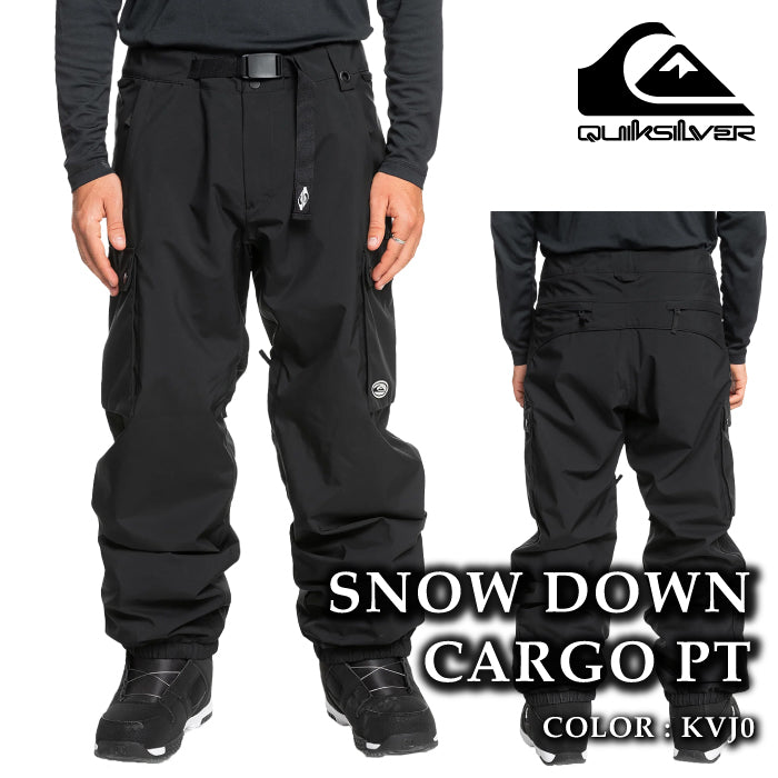 スノーボード ウェア パンツ クイックシルバー QUIKSILVER SNOW DOWN CARGO PT KVJ0 メンズ レディース 24-25 日本正規品