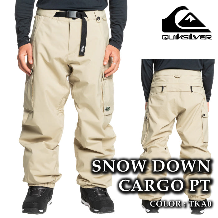 スノーボード ウェア パンツ クイックシルバー QUIKSILVER SNOW DOWN CARGO PT TKA0 メンズ レディース 24-25 日本正規品