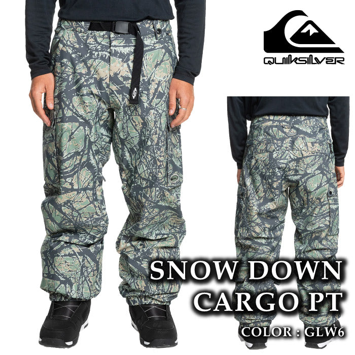 スノーボード ウェア パンツ クイックシルバー QUIKSILVER SNOW DOWN CARGO PT GLW6 メンズ レディース 24-25 日本正規品