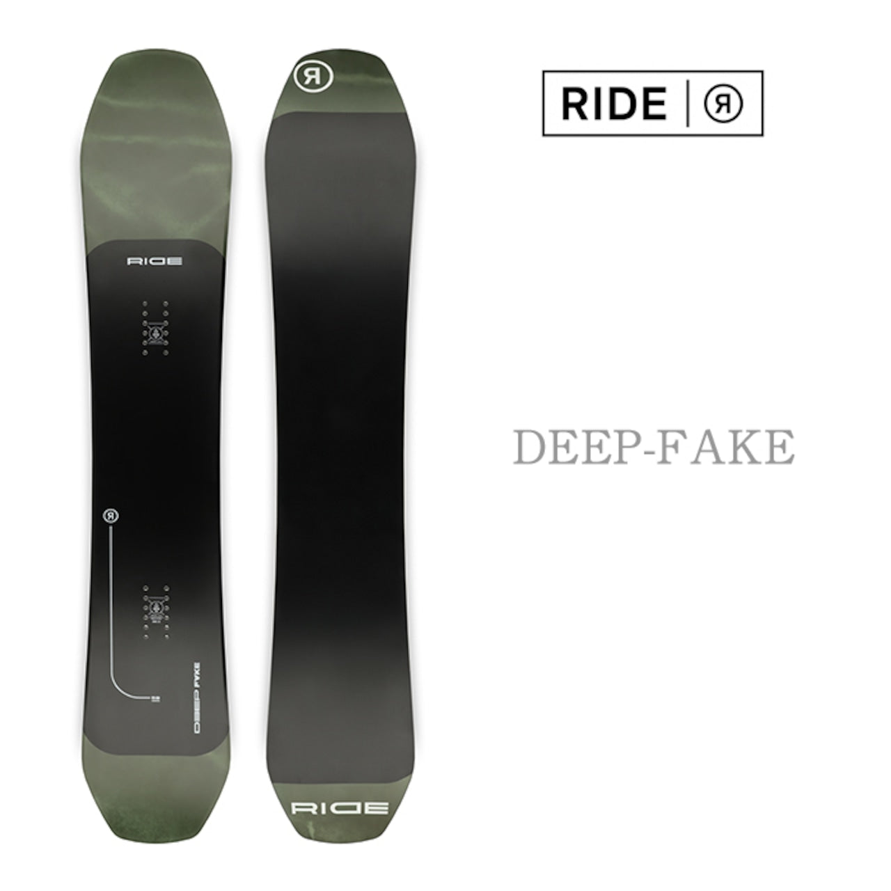 RIDE SNOWBOARDS 24-25 DEEP FAKE  ライド ディープフェイク オールマウンテン ハイブリッドキャンバー カービング 地形 パウダー バックカントリー パーク スノーボード メンズ レディース ユニセックス