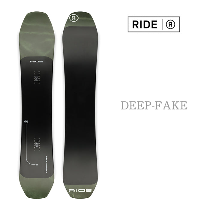 RIDE SNOWBOARDS 24-25 DEEP FAKE 早期予約 ライド ディープフェイク オールマウンテン ハイブリッドキャンバー カービング 地形 パウダー バックカントリー パーク スノーボード メンズ レディース ユニセックス