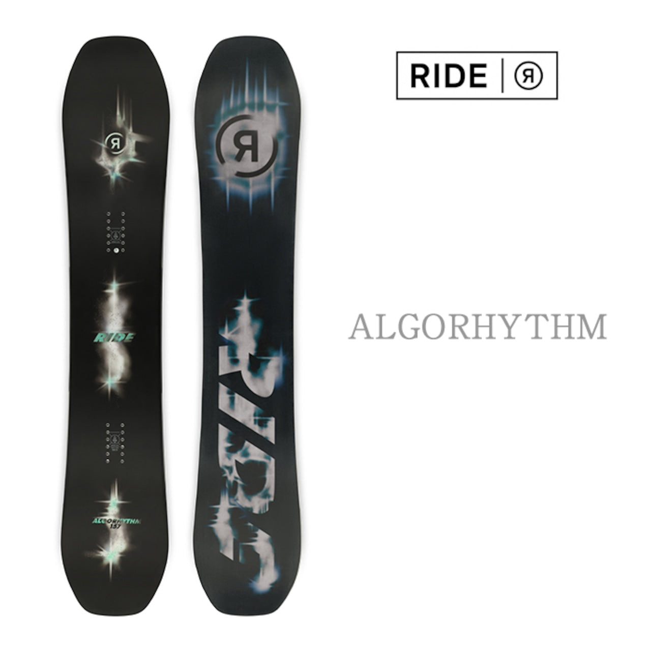 RIDE SNOWBOARDS 24-25 ALGORHYTHM  ライド アルゴリウム オールマウンテン フリースタイル ハイブリッドキャンバー カービング 地形 パウダー バックカントリー パーク スノーボード メンズ