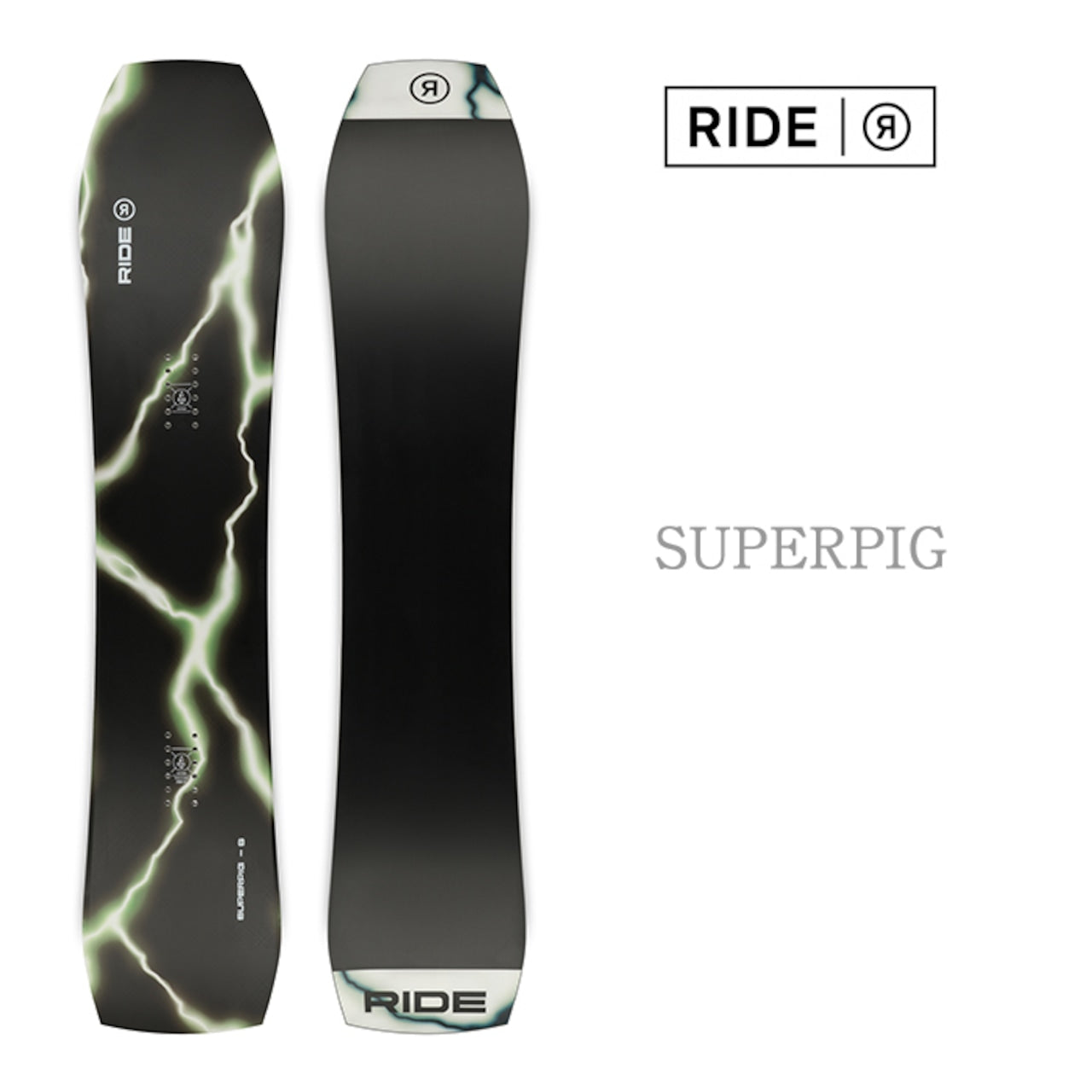 RIDE SNOWBOARDS 24-25 SUPERPIG  ライド スーパーピグ オールマウンテン フリースタイル ハイブリッドキャンバー カービング 地形 パウダー バックカントリー パーク スノーボード メンズ レディース ユニセックス