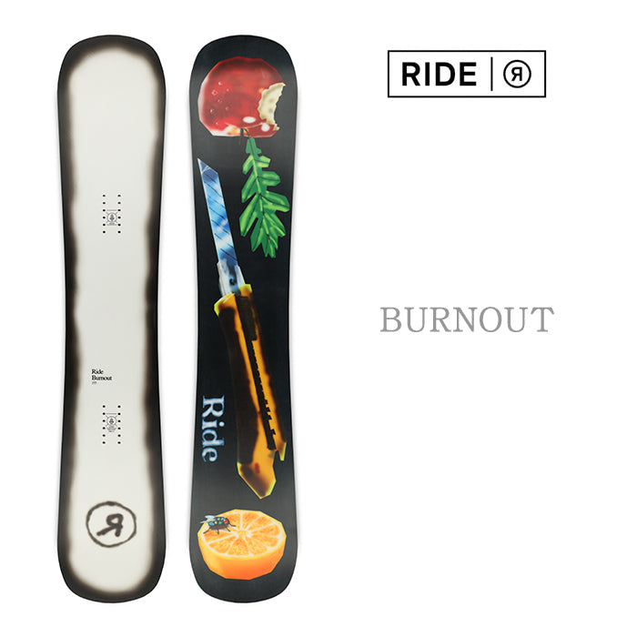 RIDE SNOWBOARDS 24-25 BURNOUT 早期予約 ライド バーンアウト オールマウンテン フリースタイル ハイブリッドキャンバー カービング 地形 パウダー バックカントリー パーク スノーボード メンズ